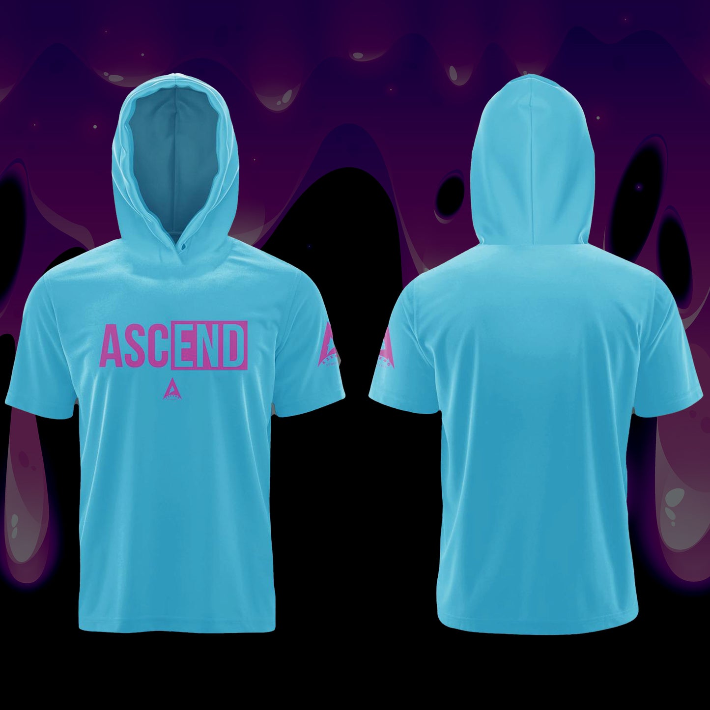 " Cotton Candy " Hooded T-shirt