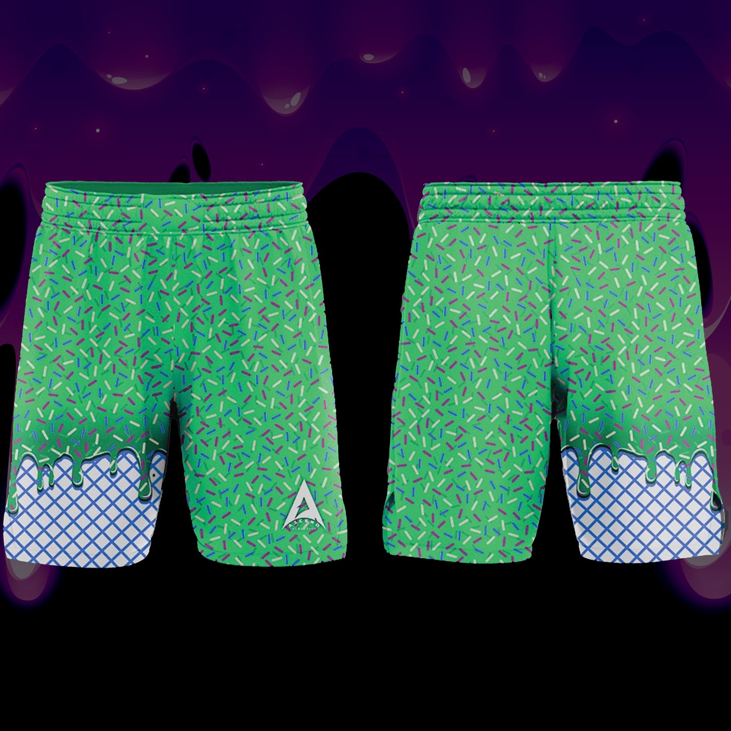 "MINT Dunk'n Drip" Shorts